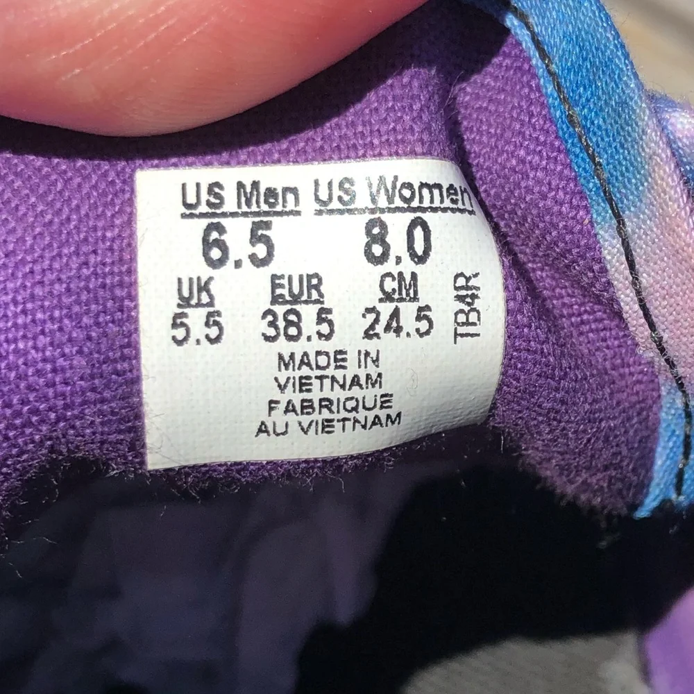 - Vans Sz 8 Cosmic Galaxy NEW Pink Laces! EUC!
